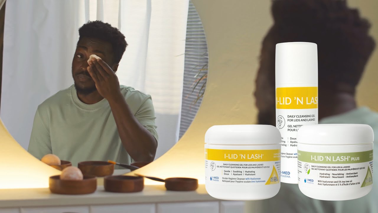 Hygiène quotidienne des paupières pour les yeux secs | I-LID ’N LASH®
