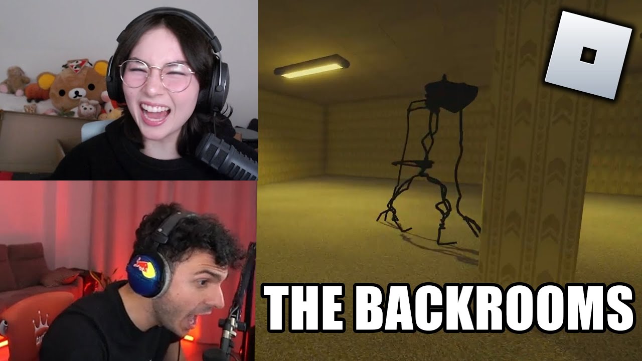 Kyedae Plays Roblox Backrooms with Tarik