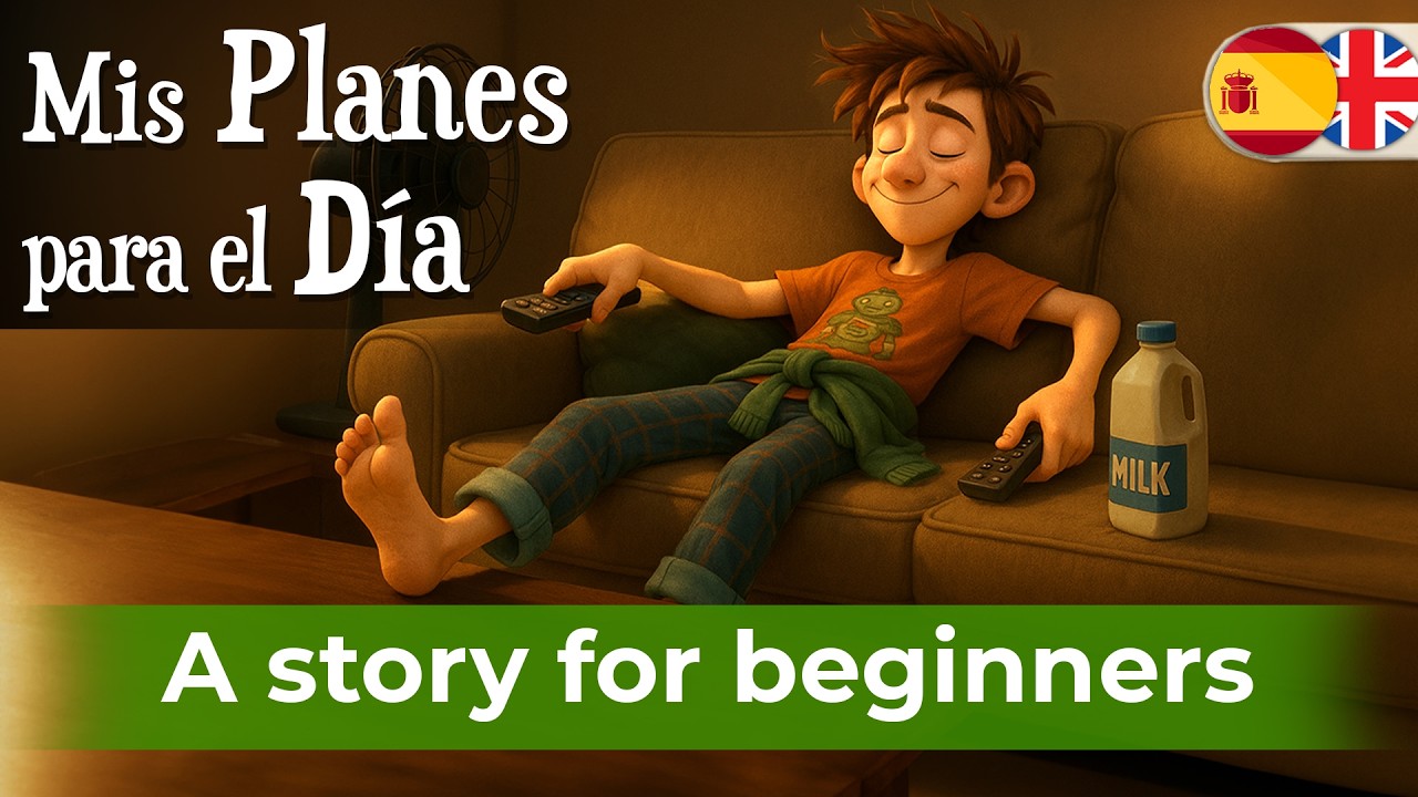 Start to Understand Spanish with EASY Story (A1-A2) - My plans for the day