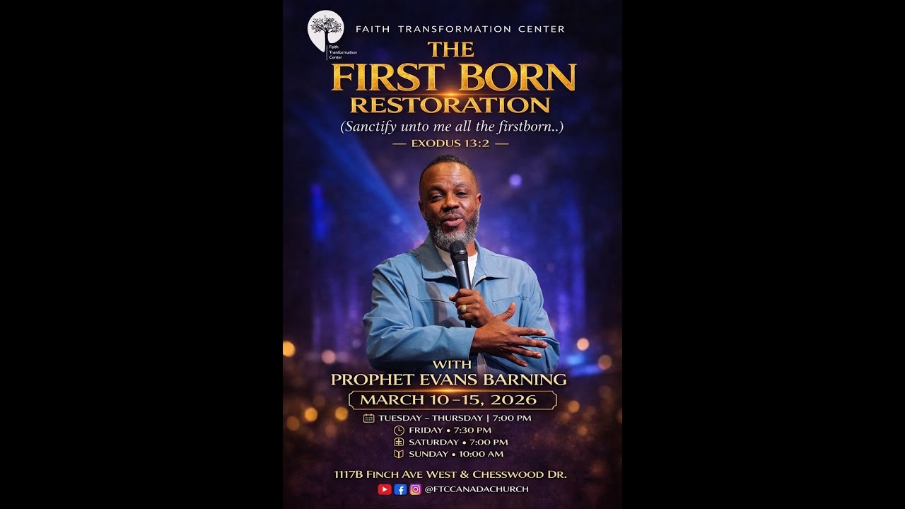 THE FIRST BORN RESTORATION | WITH PROPHET EVANS BARNING | MARCH 12TH, 2026