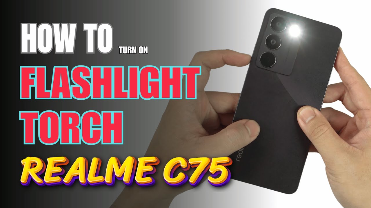How to turn on Flashlight | Torch on Realme C75