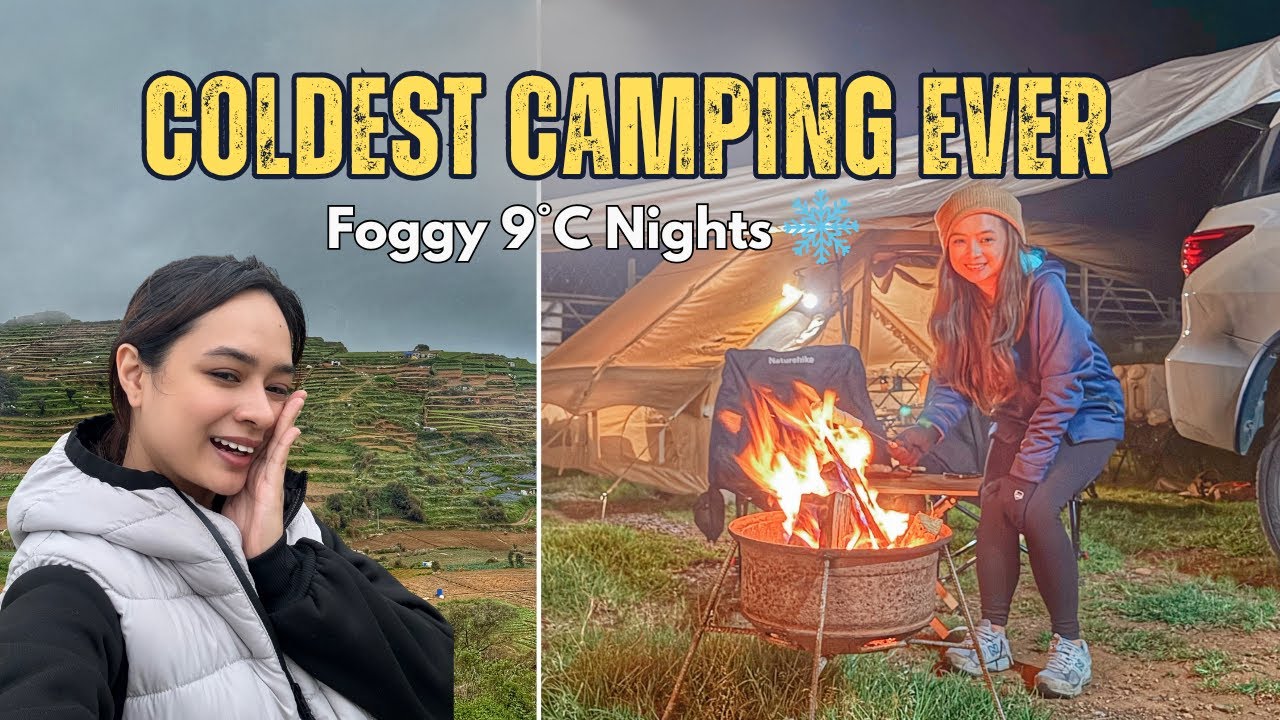 Freezing Night in Atok Benguet! We Could Barely Sleep at 8°C ❄️🔥 | Foggy Night, Epic Views + Bonfire