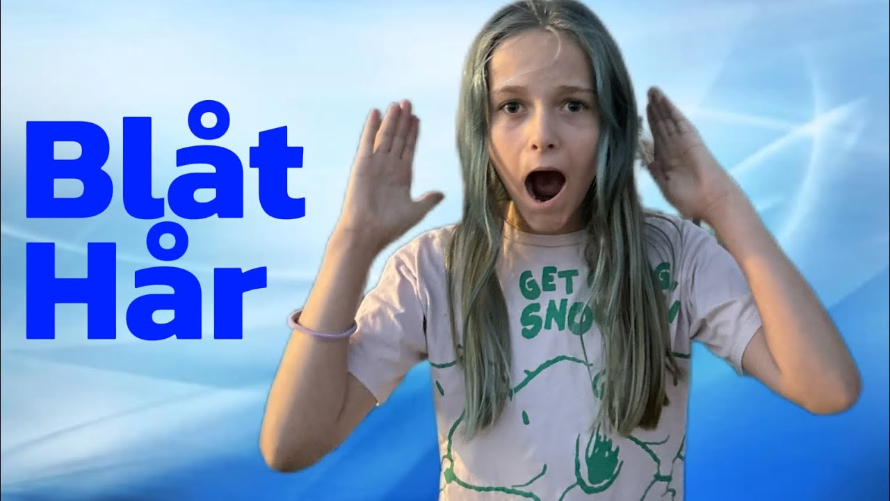 Farve mit h&aring;r bl&aring;t￼