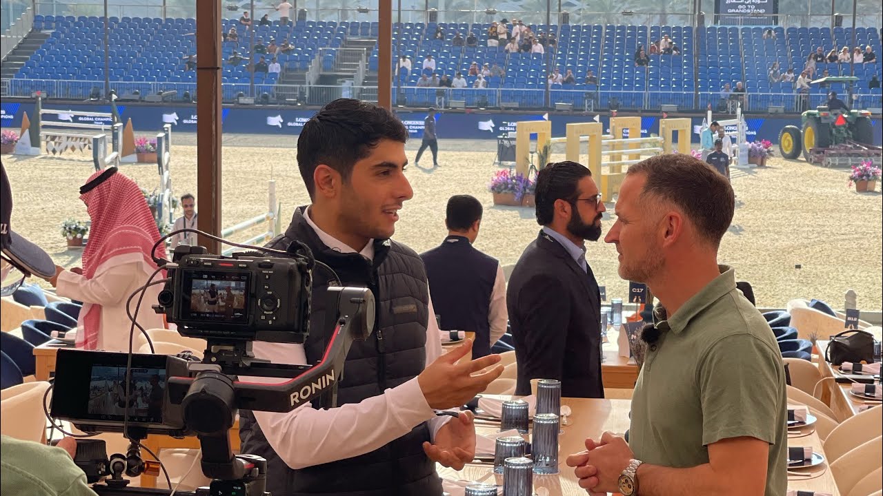🎤لقاء الفارس الأولمبي عبدالرحمن بدر الراجحي قلوبل الرياض