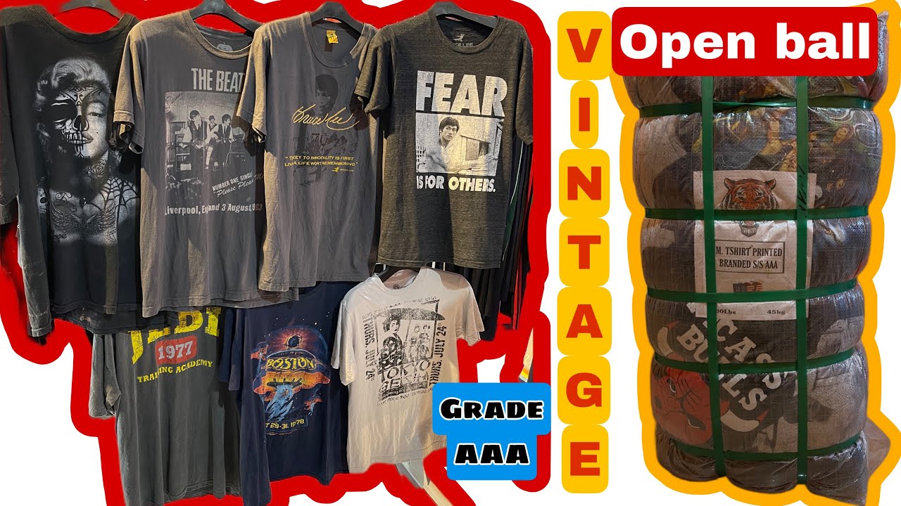 Open bal kaos vintage USA grade AAA printed 45kg