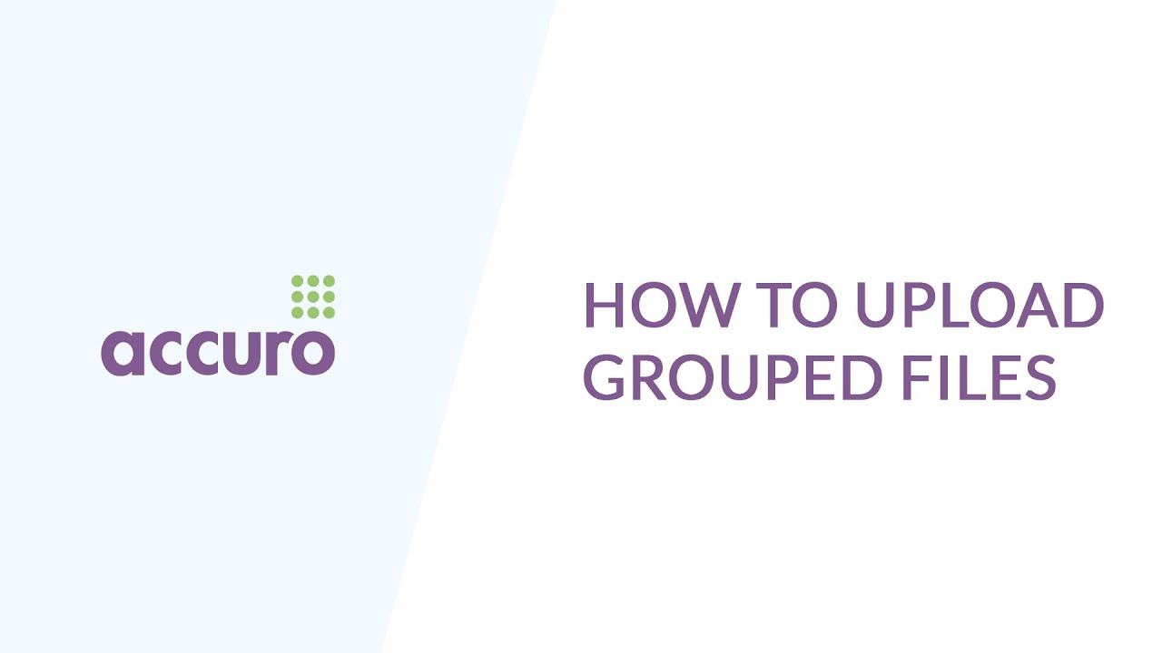 How to complete and upload grouped files from Accuro. UK's #1 speech-to-text transcription service.