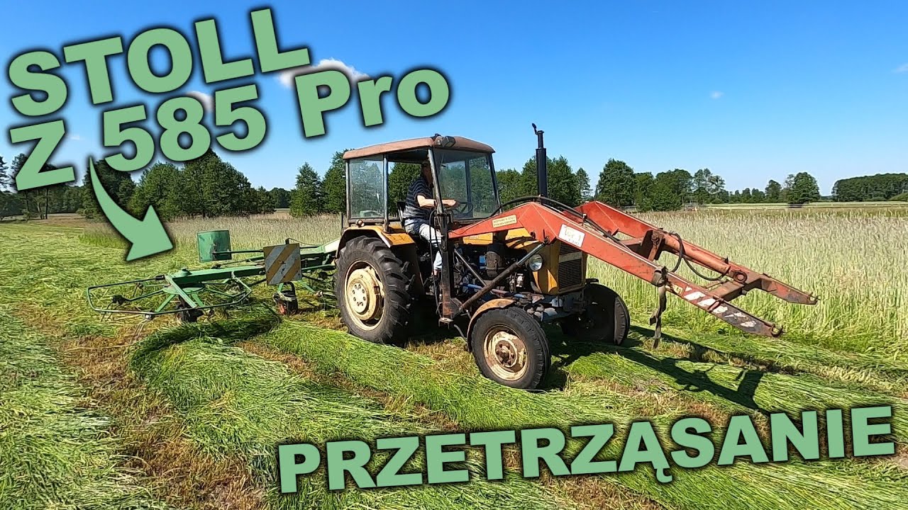 Przetrząsanie trawy - Stoll Z 585 Pro + Ursus C-330