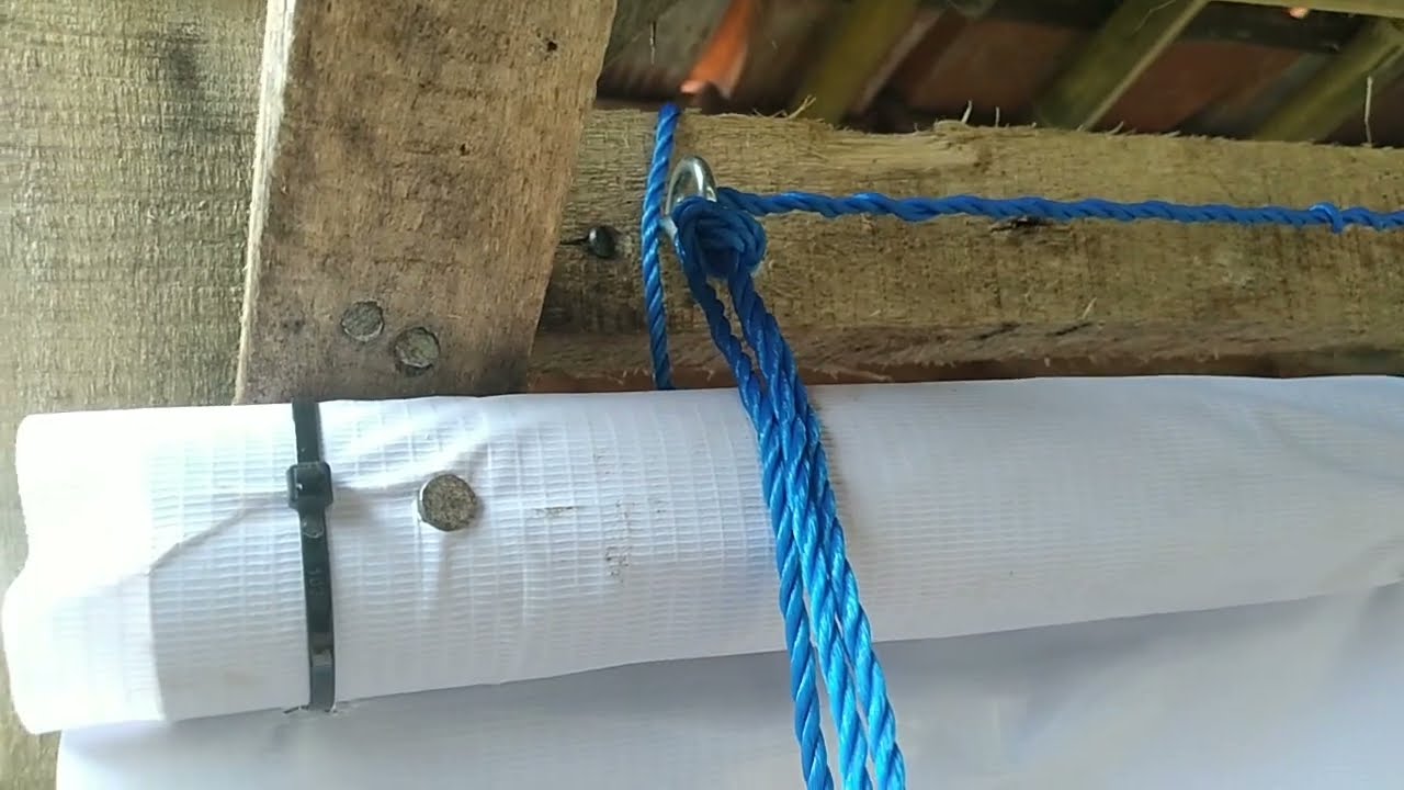 Cara pemasangan tirai gulung dari terpal