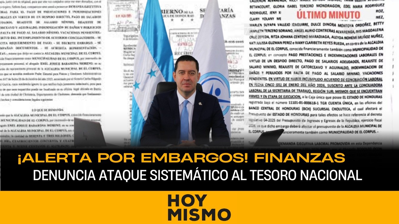 ¡Alerta por embargos! Finanzas denuncia ataque sistemático al Tesoro Nacional