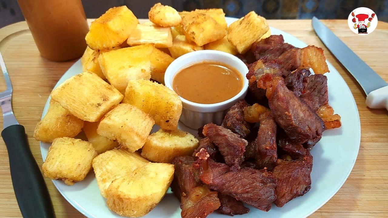 Como Fazer Carne de Sol com Mandioca Frita Perfeito
