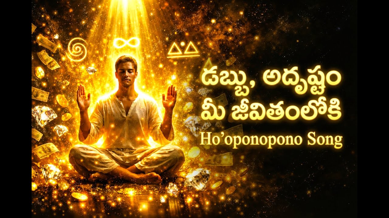 ఈ పాటతో డబ్బు, అదృష్టం మీ జీవితంలోకి 💰 Ho’oponopono Wealth Song (Secret Wealth Manifestation Telugu)