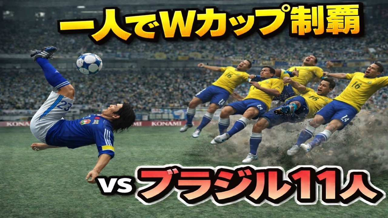 もし楢崎ひとりでワールドカップ決勝を勝利してしまったら【改造ウイイレ】