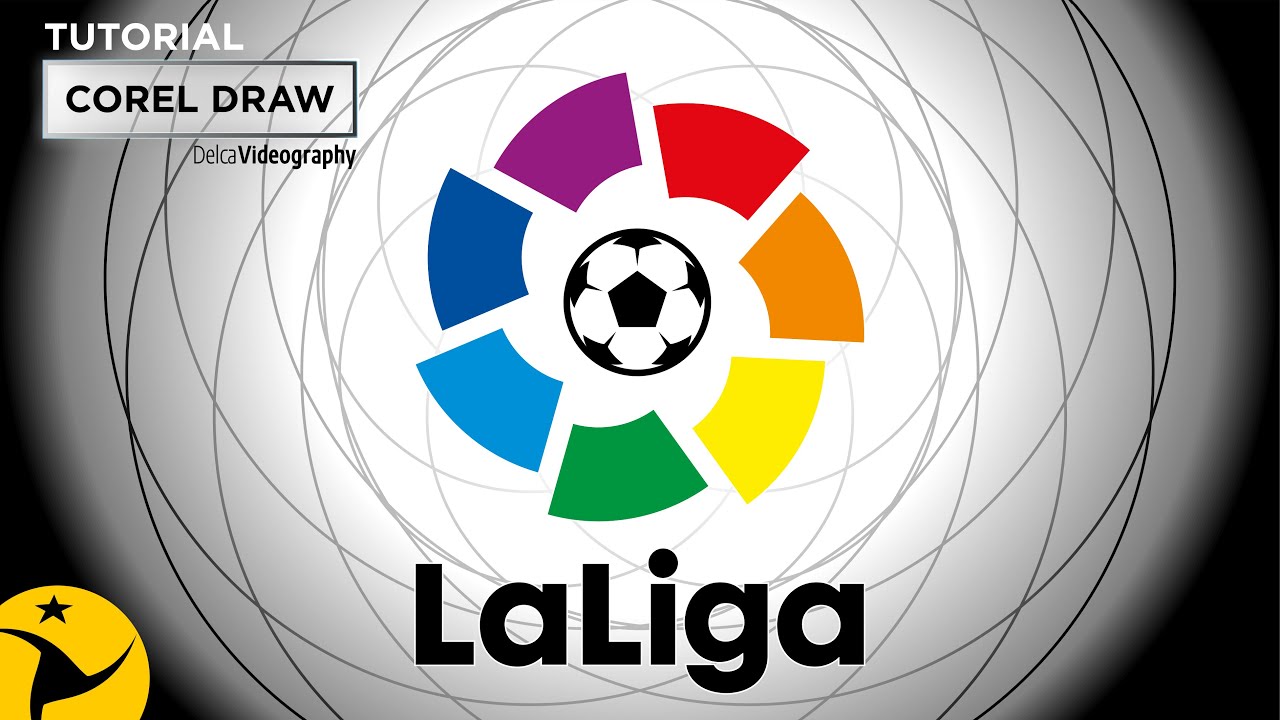 ⚽️ LOGO LALIGA paso a paso en COREL DRAW | Delcavideography