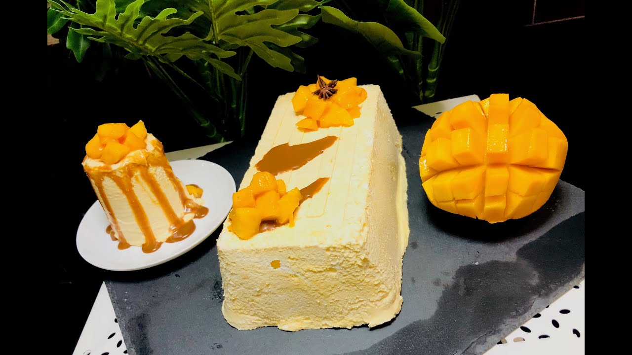 glace a la mangue#كلاص المانجو كريمي و خفيف#2 مكونات فقط