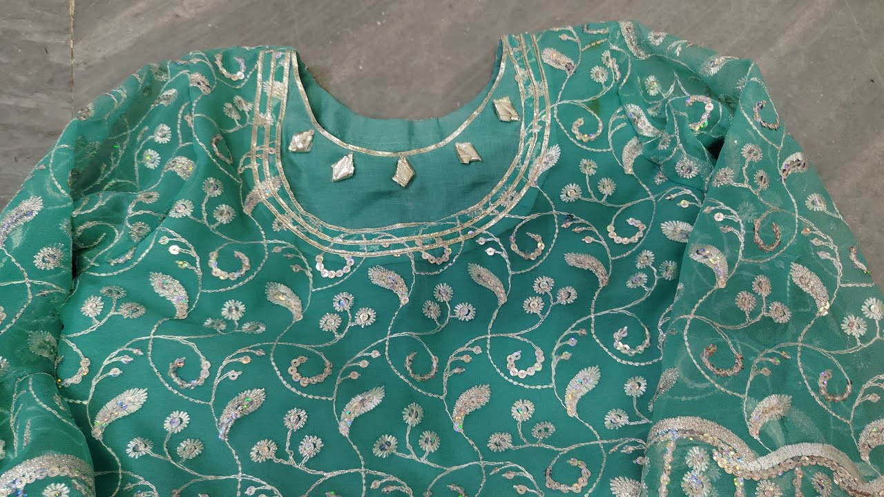 How to stitch frock from dupatta of 10 years old girl, dupatte se frock kese bnaye