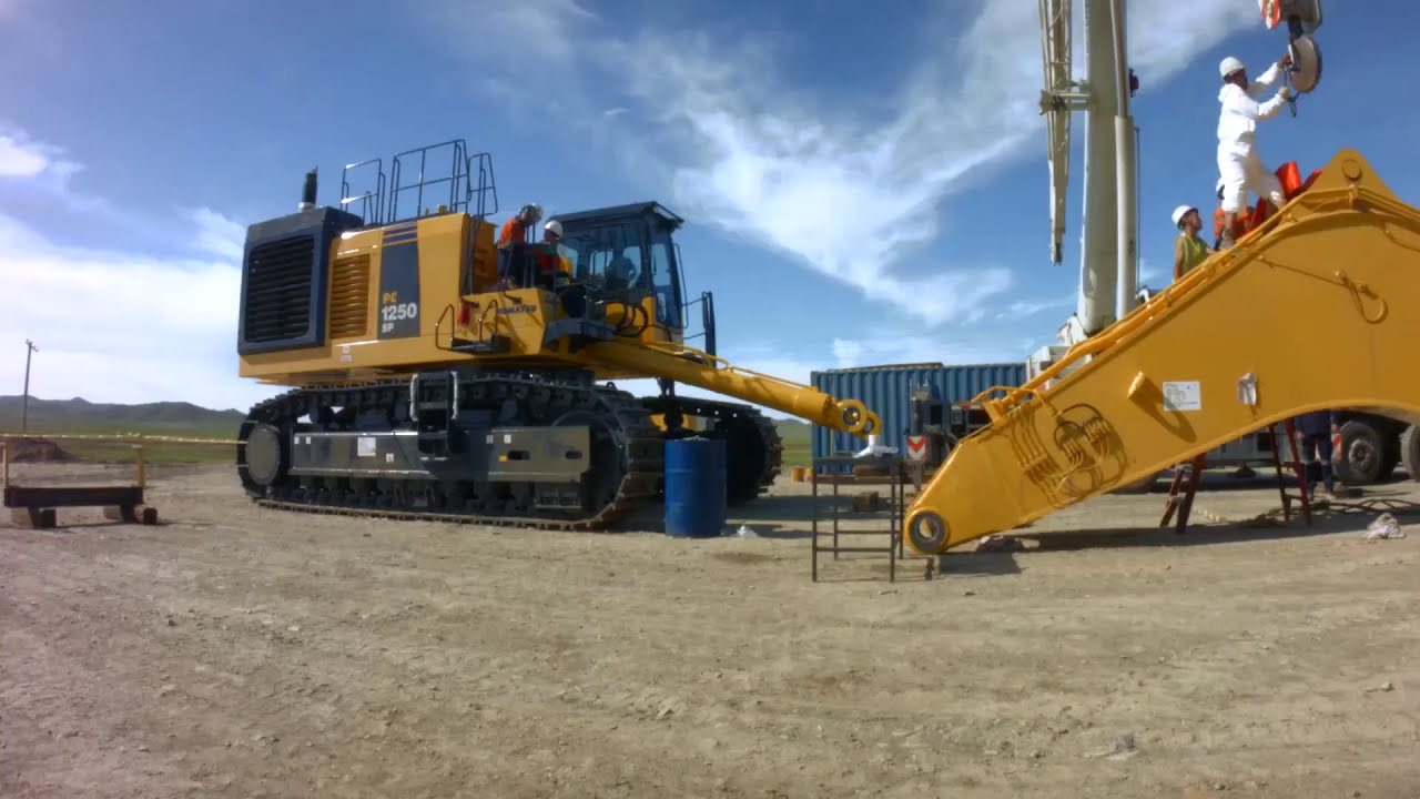 TRANSWEST MONGOLIA - KOMATSU PC1250-SP Assembly - Комацу экскаваторын угсралт