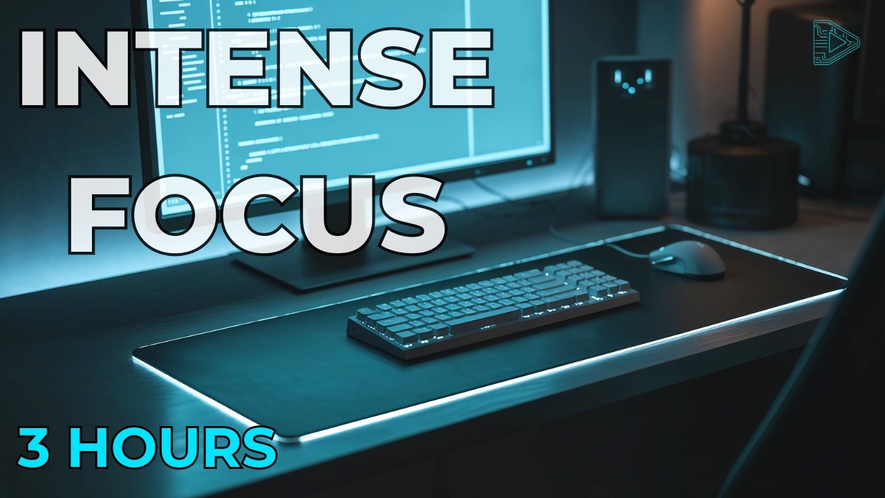 INTENSE FOCUS | 3 Hour Deep Work Visualizer for Peak Productivity