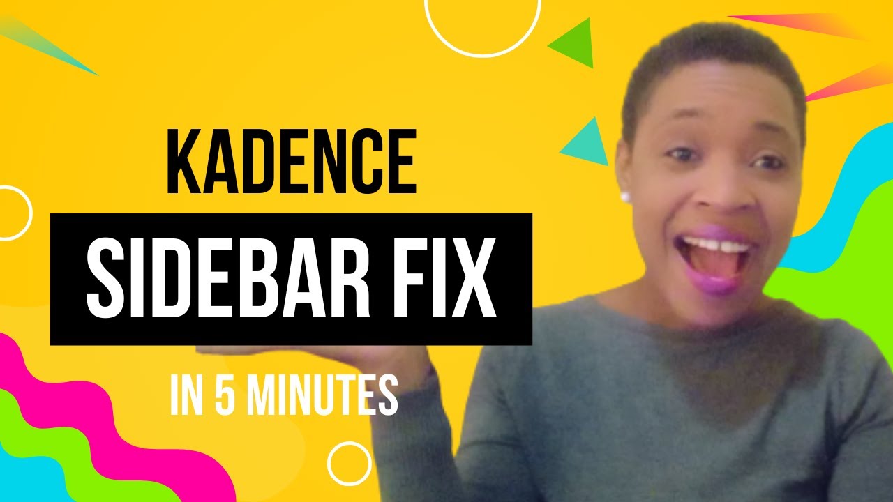 How To Enable Sidebar In Kadence Theme