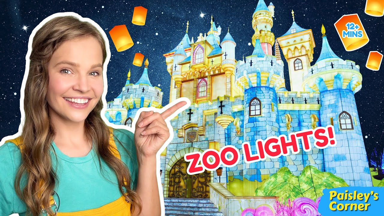Christmas Zoo Lights with Silly Miss Lily at Nashville Zoo | Toddler Learning & Fun Videos for Kids