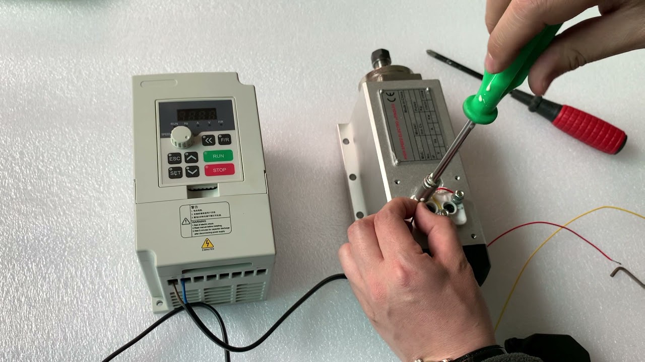 110v 1.5KW square air cooled spindle motor with VFD