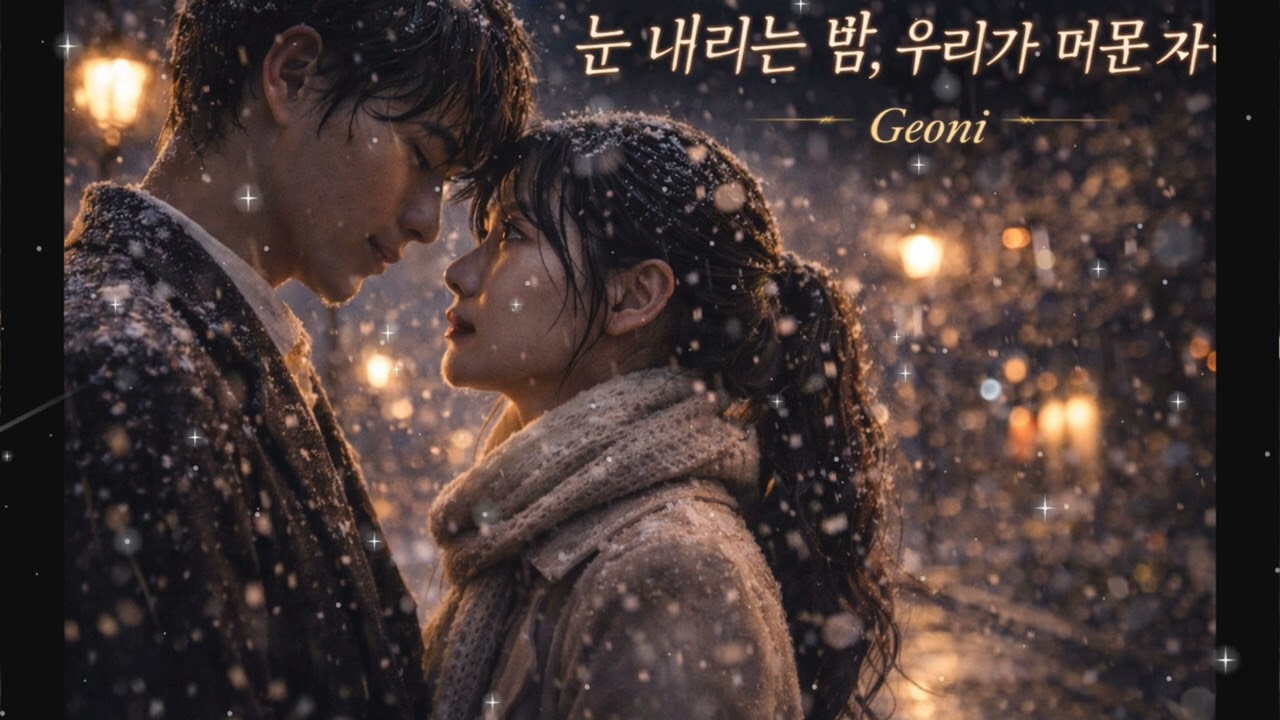 눈 내리는 밤, 우리가 머문 자리 ❄️겨울 감성 발라드 | Geoni