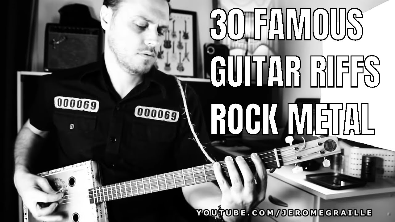 30 FAMOUS GUITAR RIFFS, ROCK METAL - CIGAR BOX GUITAR MUSIC