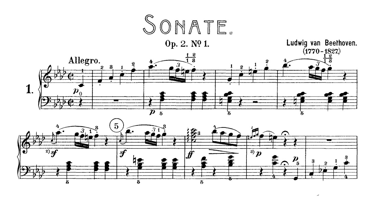 Beethoven Sonata No.1 - Paul Barton, FEURICH piano