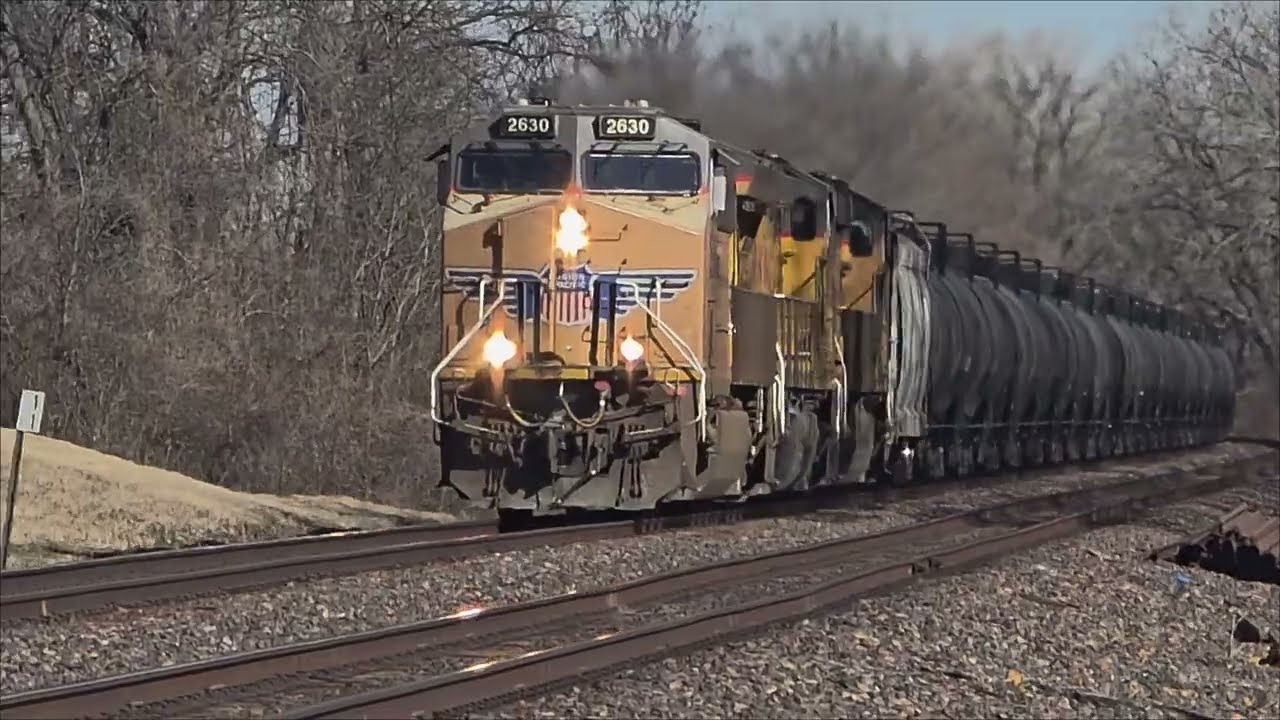 [4K] TRAIN action on the UNION PACIFIC! 