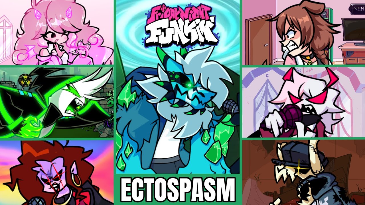 Friday Night Funkin (VS Retrospecter) Ectospasm But Every Turn Another Character Sings It!