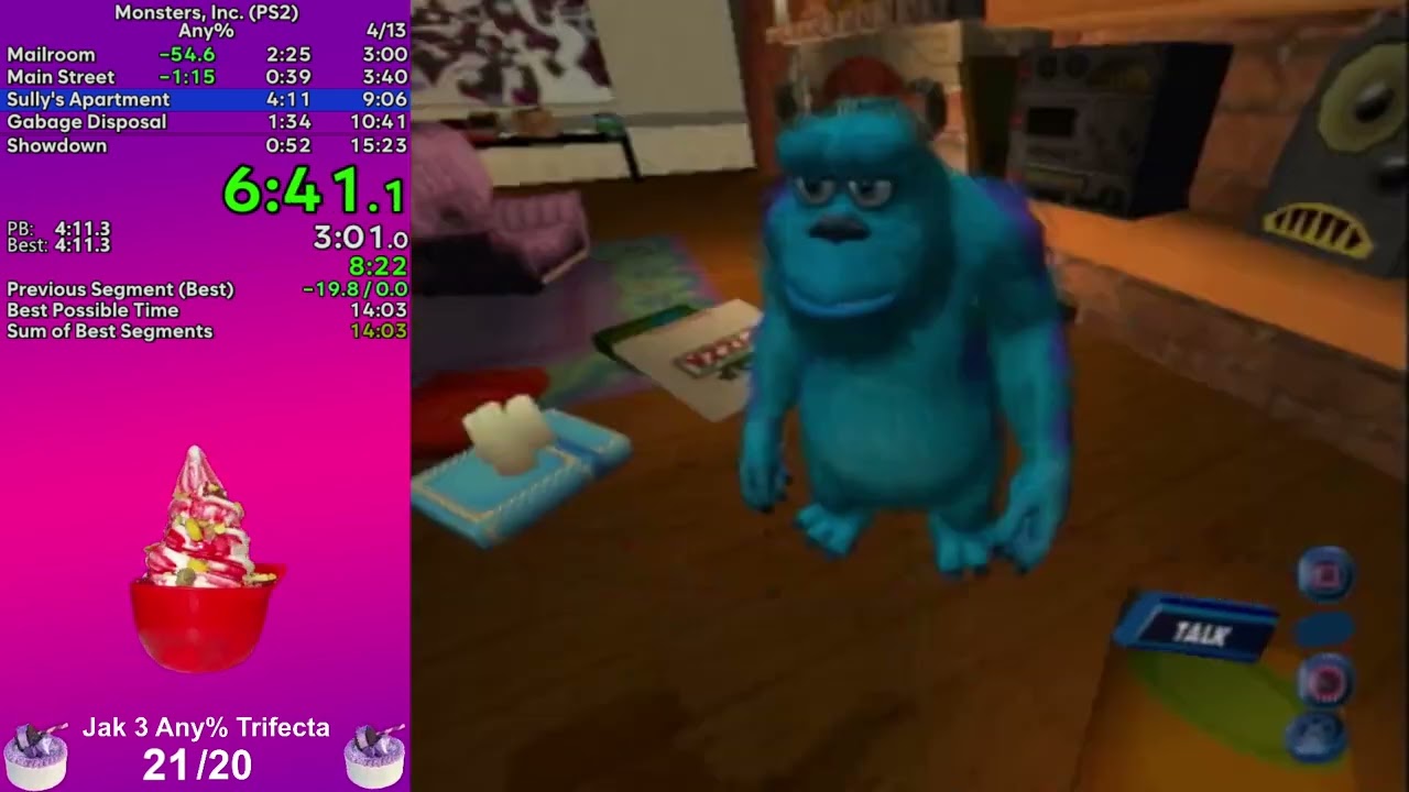 Monster's Inc. (PS2) | Any% | 12:17 IGT (15:09 RTA)
