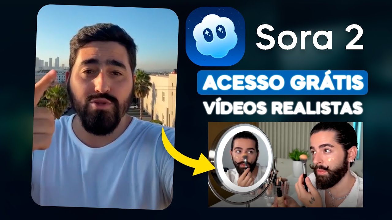Como Usar Sora 2 - Videos com IA 100% REALISTAS e de GRAÇA - VIDEO RUYTER MAQUIAGEM
