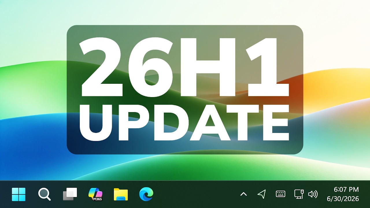 Крупнейшее июньское обновление Windows 11 26H1 &mdash; значительный прирост производительности и новые ...