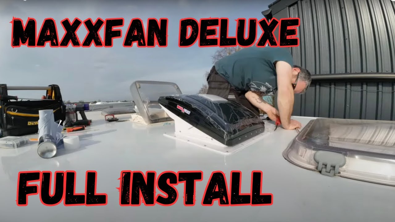 MaxxFan Deluxe install | Frankia i740gd Motorhome