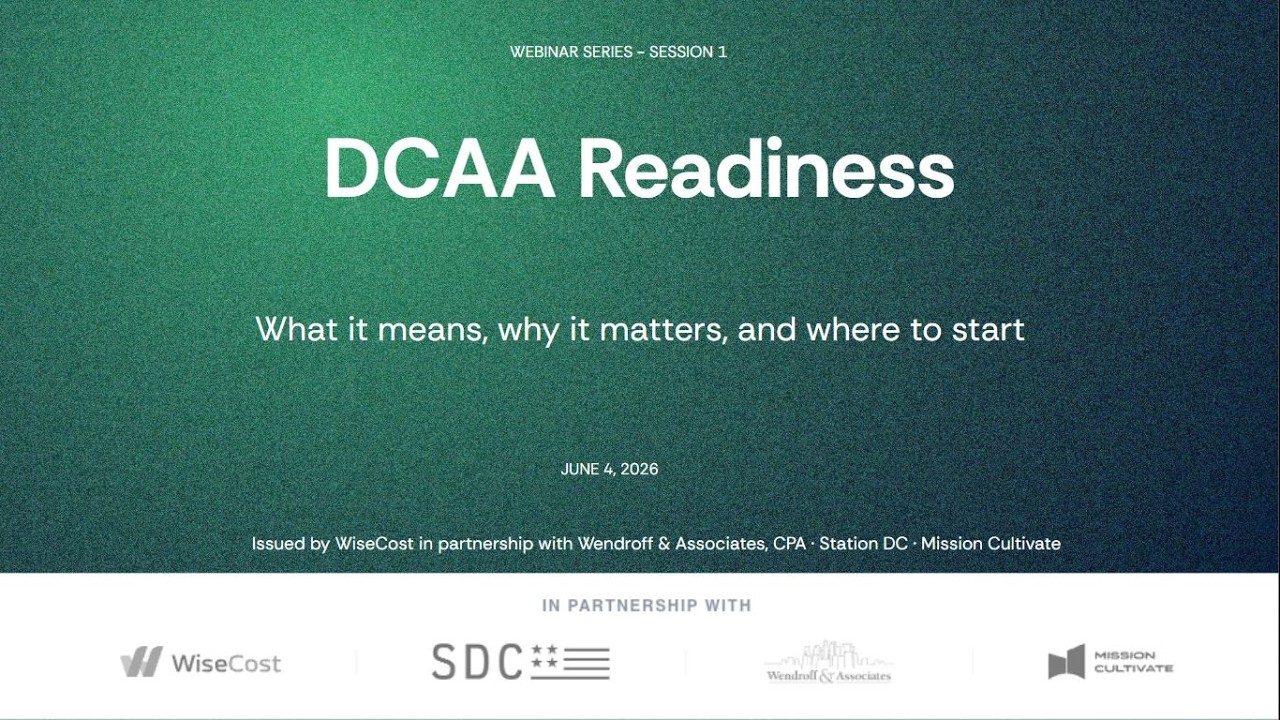 DCAA Compliance for Small Government Contractors: Where to Start | DCAA Ready Webinar S01