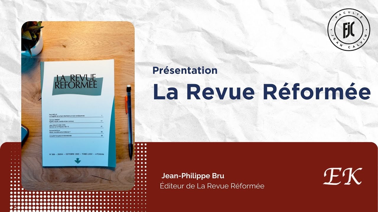 La Revue R&eacute;form&eacute;e | Pr&eacute;sentation par Jean-Philippe Bru, directeur de publication
