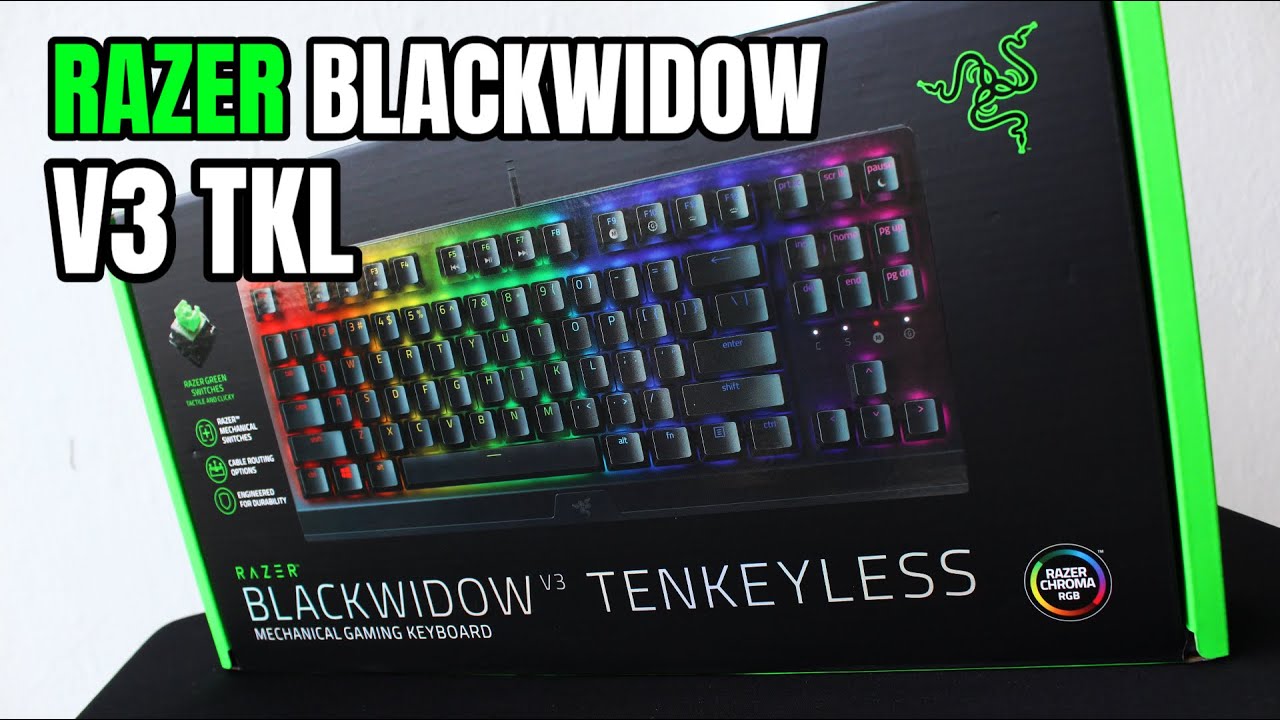 UNBOXING - RAZER BLACKWIDOW V3 TENKEYLESS (TKL)