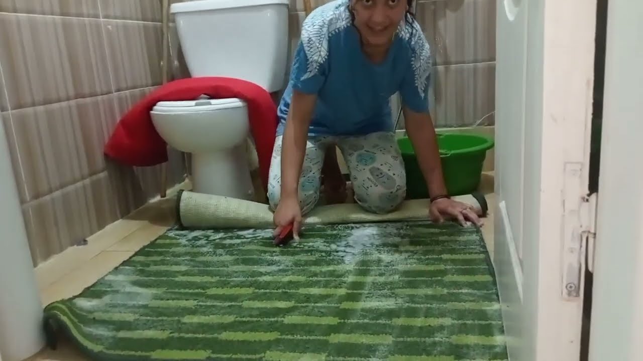 روتين غسيل السجاد على طبيعه بدون مونتاج