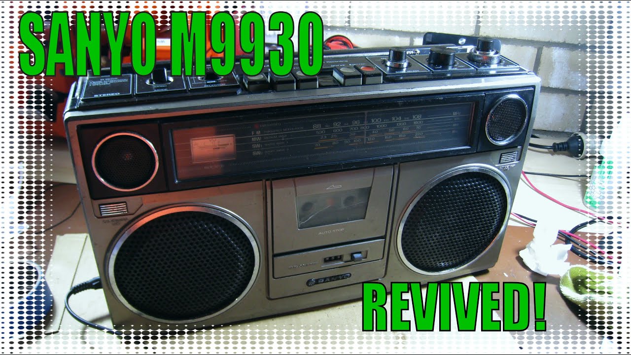Sanyo M9930K VU Meter Repair Part 2 + Molotow Chrome Pen Touch Up Your Boombox