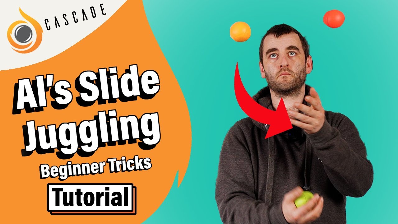 Al's Slide - Beginner 3 ball juggling tricks - Tutorial