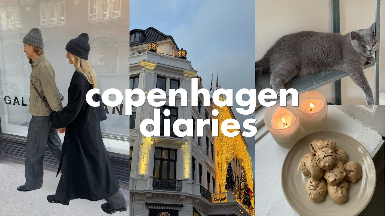 snow in copenhagen (finally)❄️ cozy sauna, baking christmas cookies & dinner with a friend