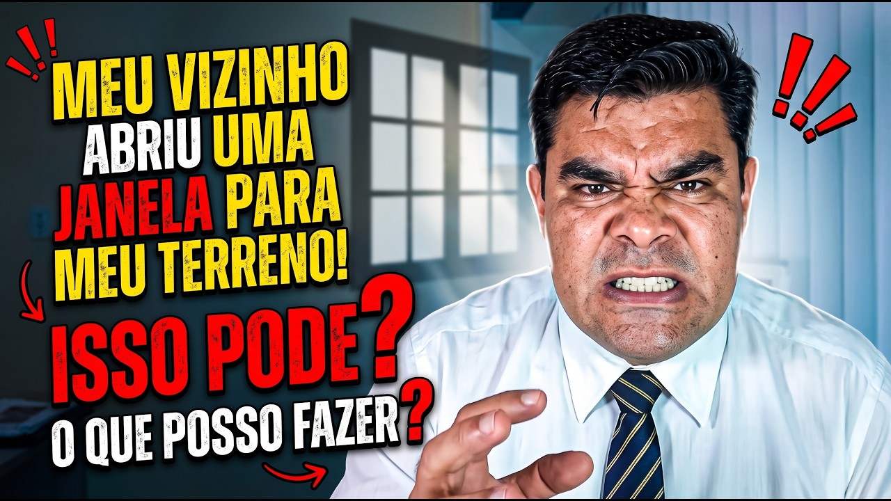 Meu vizinho abriu uma janela para o meu terreno. Isso pode? O que posso fazer?