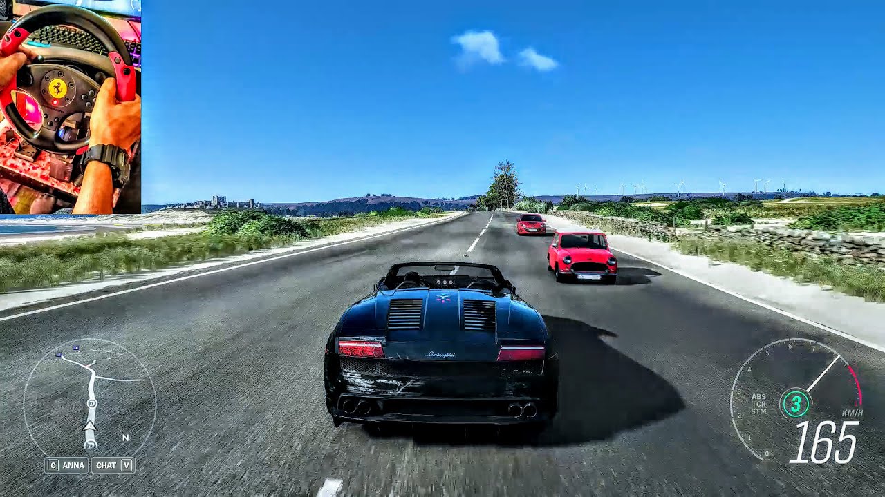 Forza Horizon 4 Lamborghini Gallardo (Thrustmaster Steering Wheel + Paddle Shifter) Gameplay