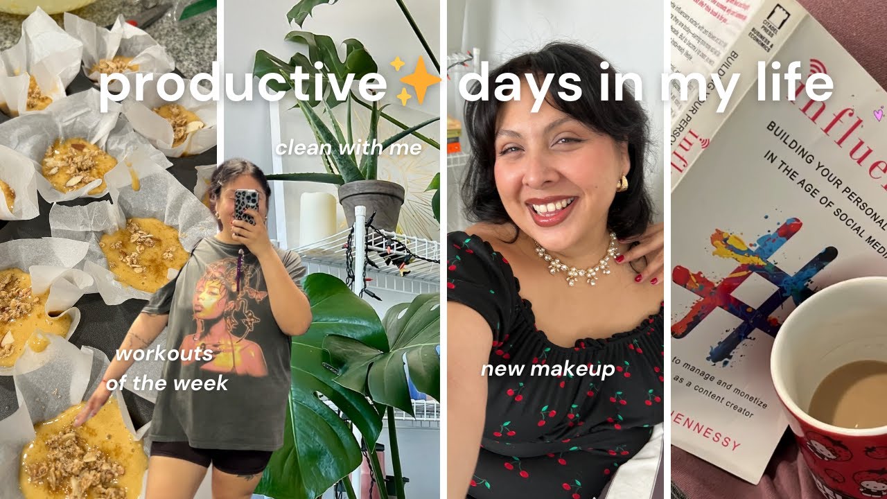 how to *stay* productive + motivated | workouts of the week, morning routines, grocery restock