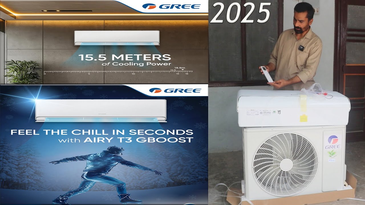 Gree Airy 2025| Best AC in Pakistan 2025| Gree New Model AC 2025 | Gree T3 Inverter AC| Gree Ac 2025