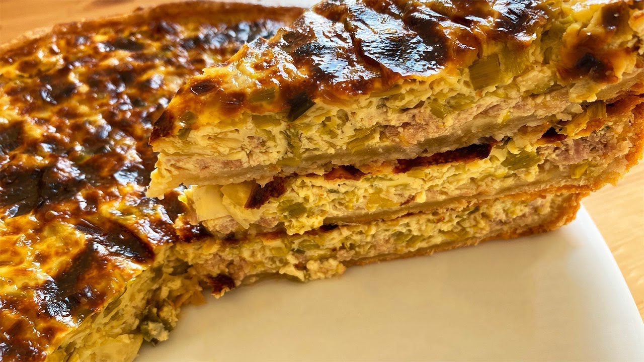 Quiche au thon et aux poireaux - Une recette à tomber