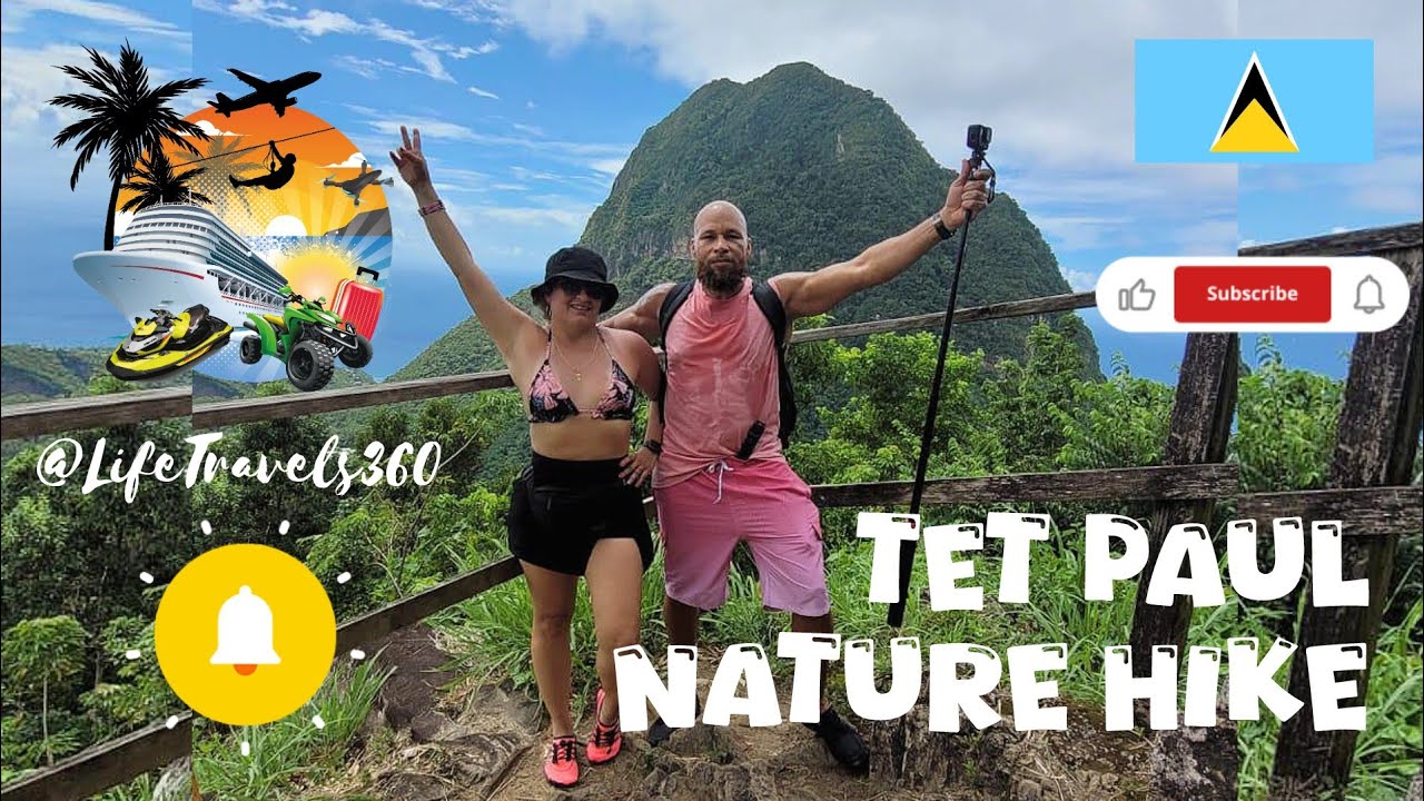 🇱🇨📍 TET PAUL NATURE HIKE • ST LUCIA • GROS & PETIT PITONS • @LifeTravels360 • 4K