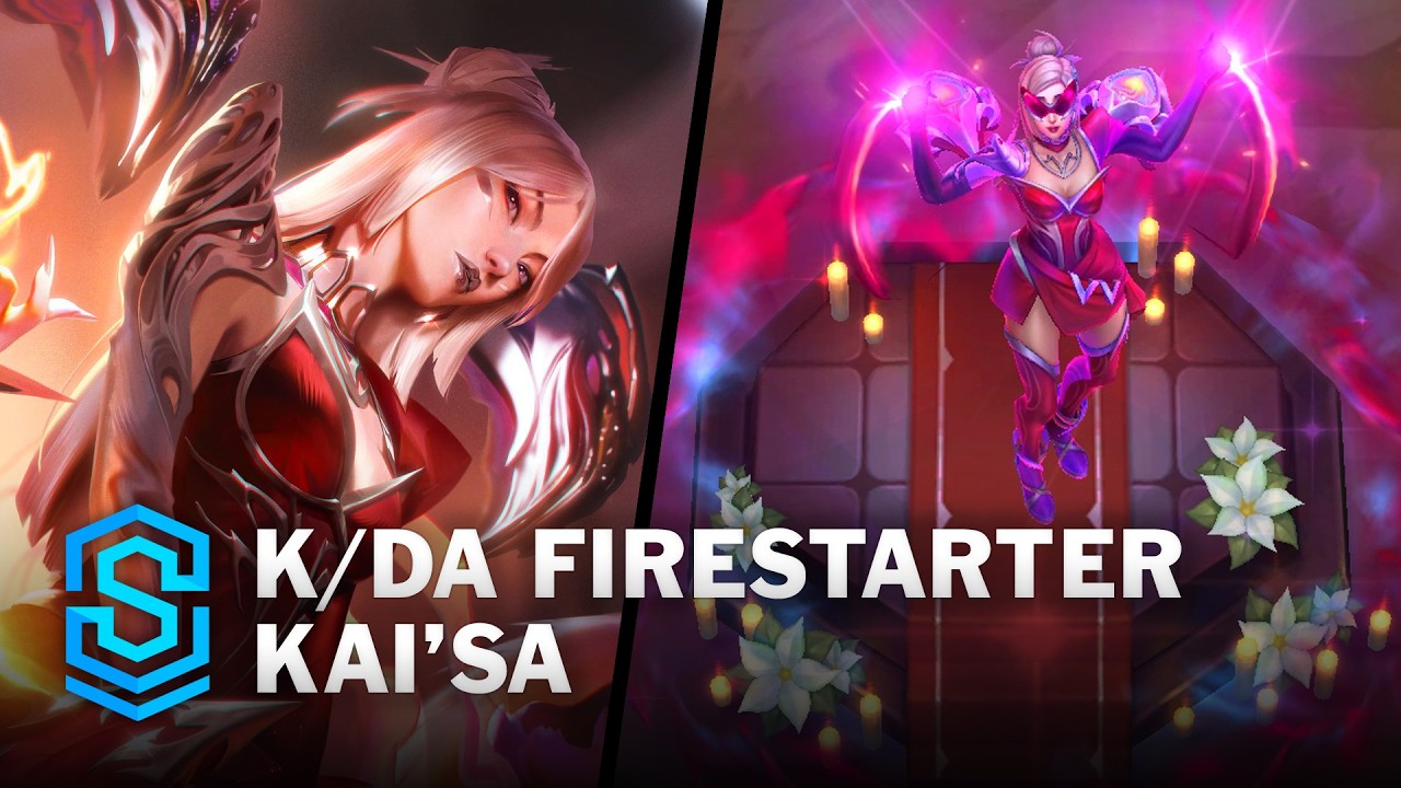 K/DA FIRESTARTER Kai'Sa Skin Spotlight - Pre-Release - PBE Preview - League of Legends