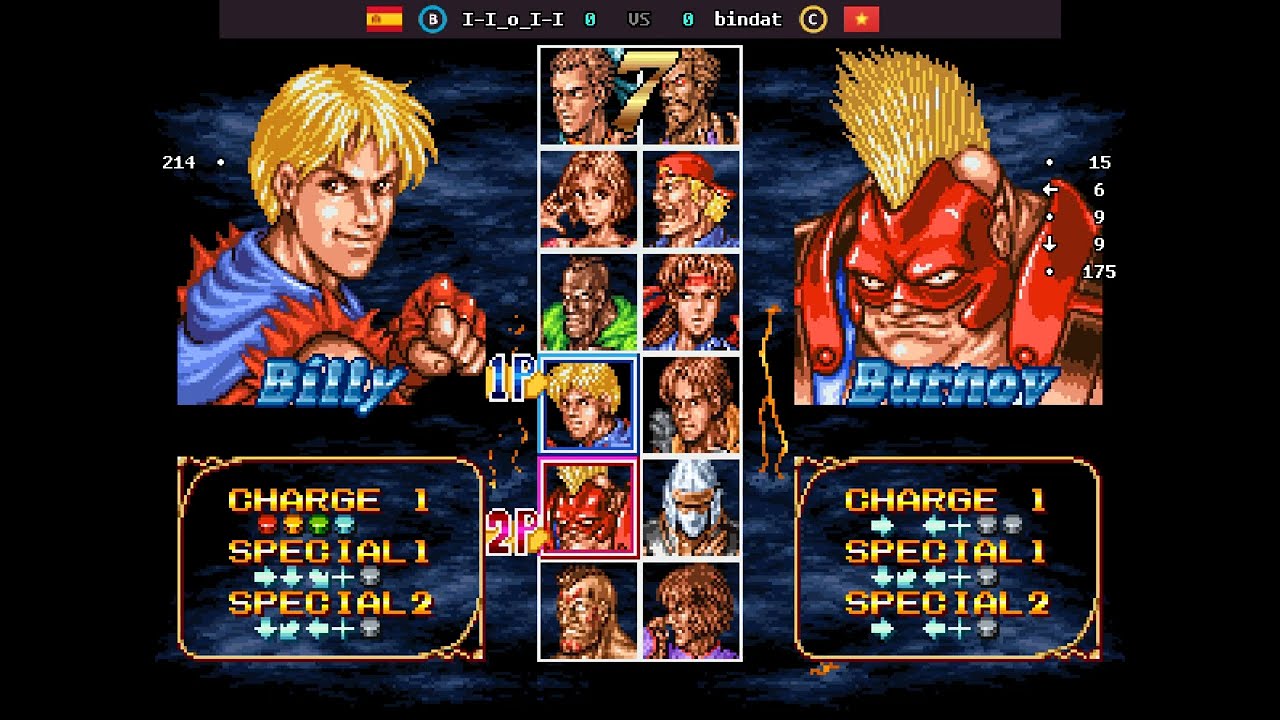 Double Dragon - 🇪🇸 I-I_o_I-I(B) vs 🇻🇳 bindat(C) | Fightcade (2026-03-05 10:01 UTC)