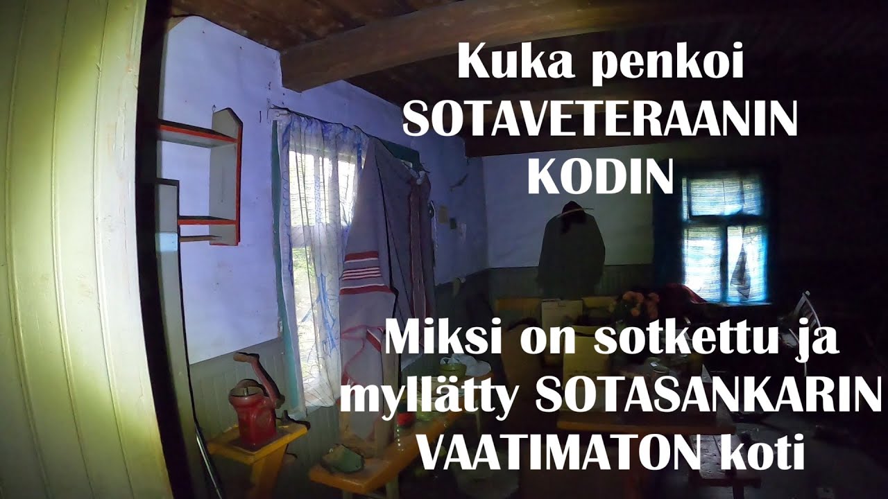 Urbex Sotaveteraanin TALON Kamala hävitys! Kuka sotki ja häpäisi SANKARIN KODIN +Kats.kisan voittaja