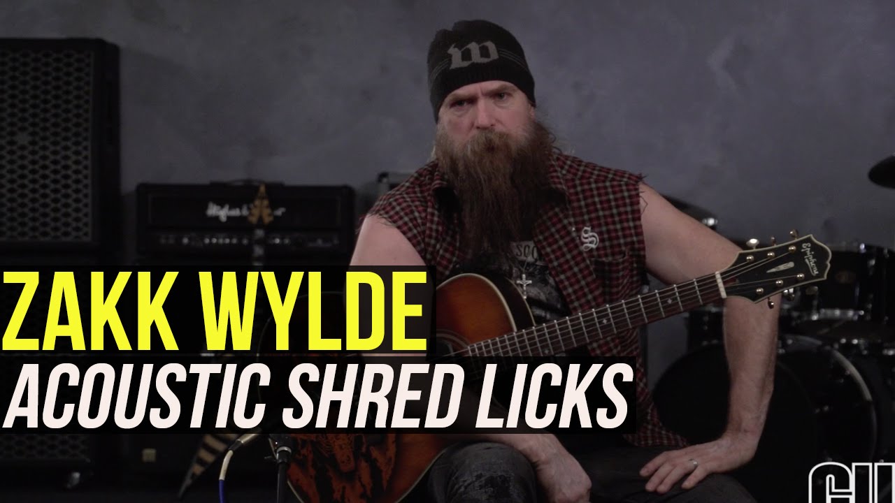 Zakk Wylde - Acoustic Chicken Pickin Lick Lesson!